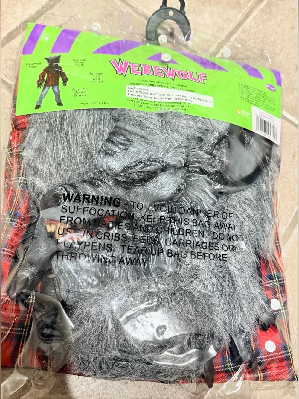 NEW Children's Werewolf Costume - 4 pcs (Kids)